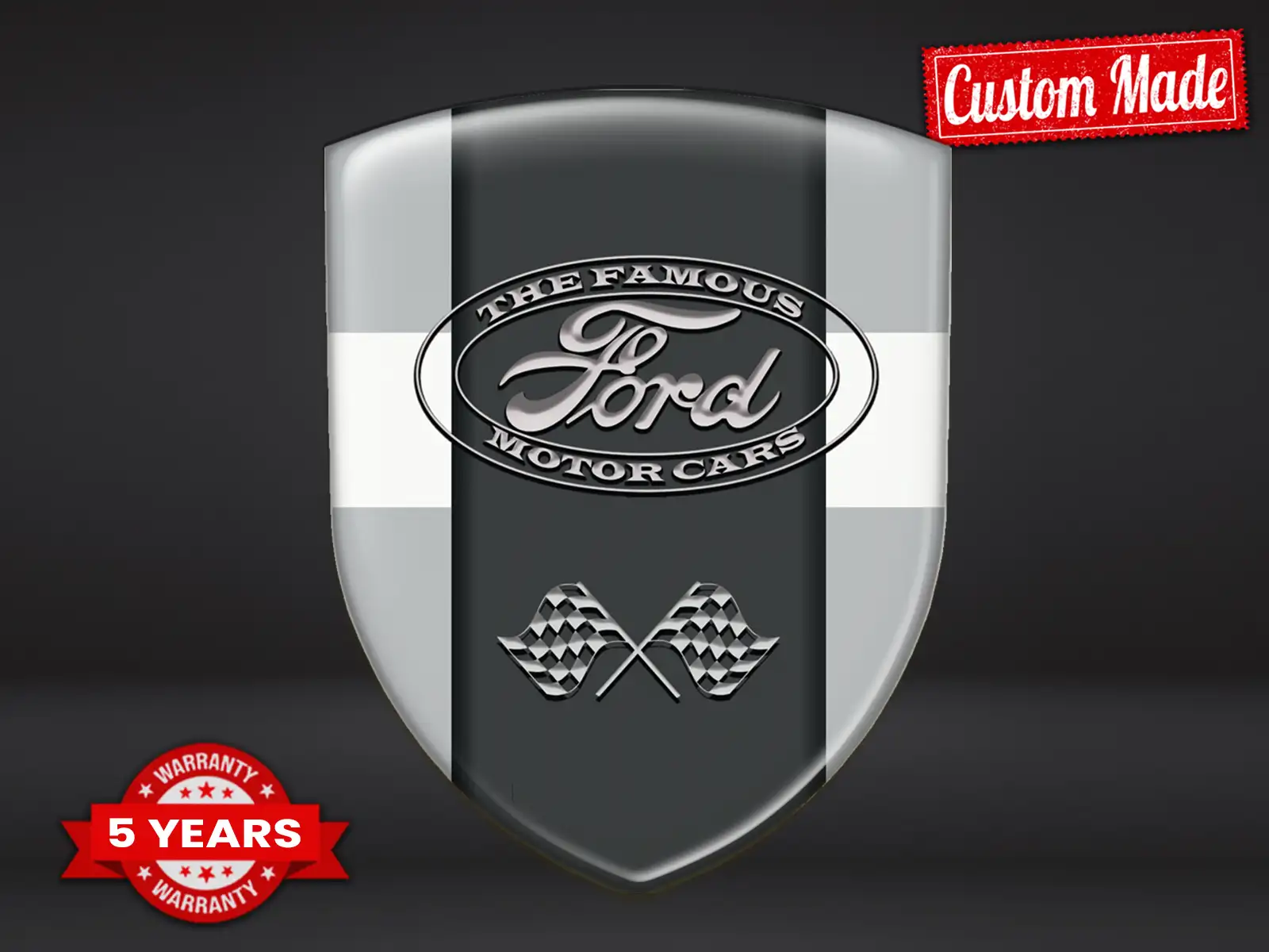 Ford Étiquette Étanche Premium Pro Minimaliste